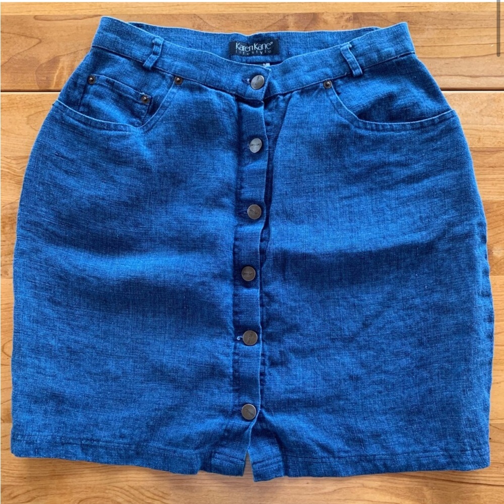Karen Kane linen skirt